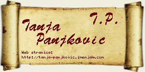 Tanja Panjković vizit kartica